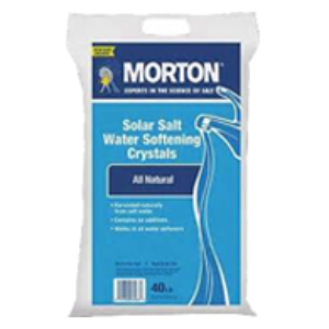 Morton solar salt water softening crystals